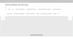 Desktop Screenshot of golf-cheverny.com